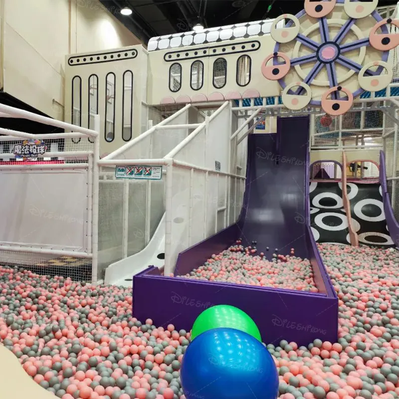 Indoor Playland Equipment Soft Play Area Slide Ocean Ball Pool Safety Material