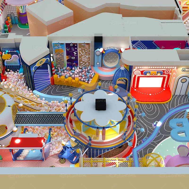 Design of Indoor Children's Playground Rendering Case