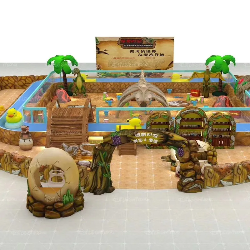 Indoor dinosaur archaeology amusement park, adventure type simulated primitive children's playground