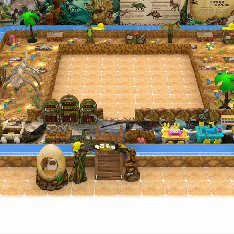 Indoor dinosaur archaeology amusement park, adventure type simulated primitive children's playground