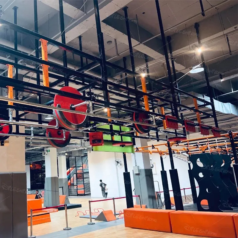 Indoor children's sports hall,  American ninja track, children's fitness sports hall, fitness training hall, customized design, dedicated training rack