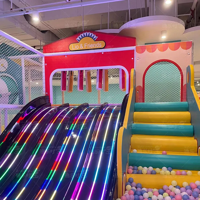 Indoor parent-child playground slides, plastic slides, fiberglass slides, flowing light slides, stainless steel slides