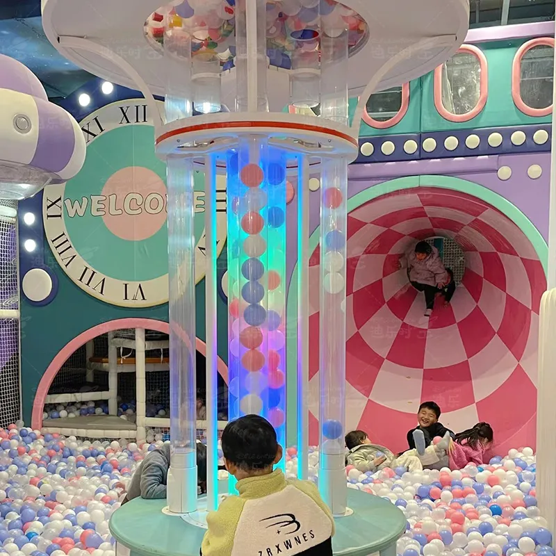 Indoor children's playground ball spraying machine