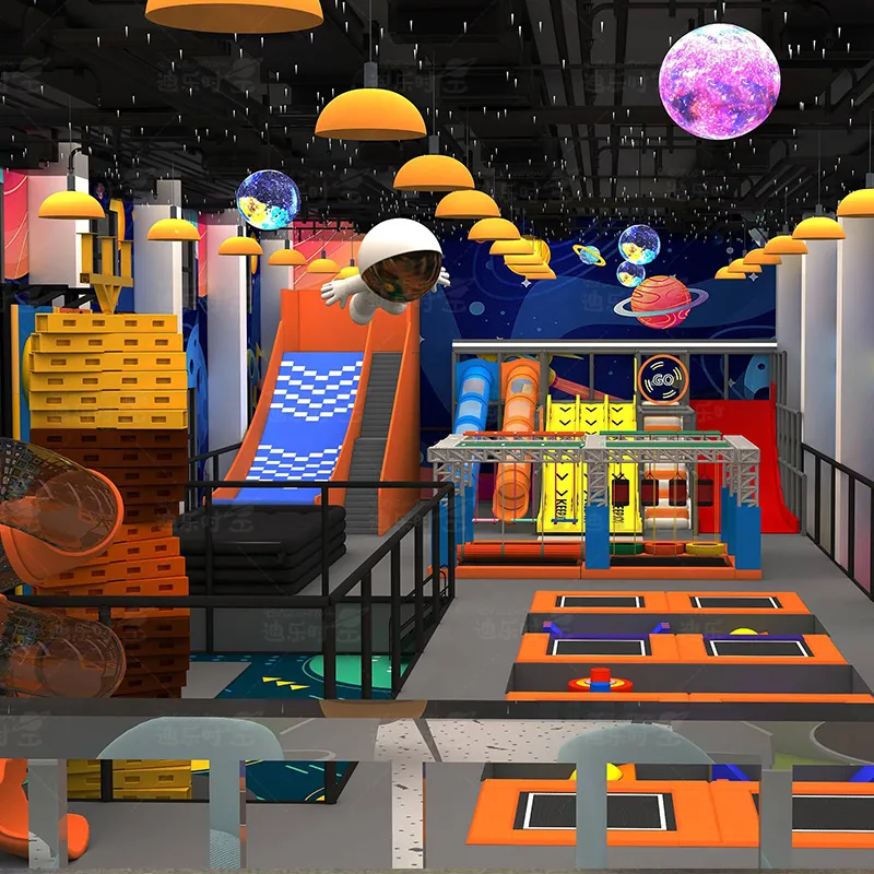 Indoor playground trampoline for children to play with