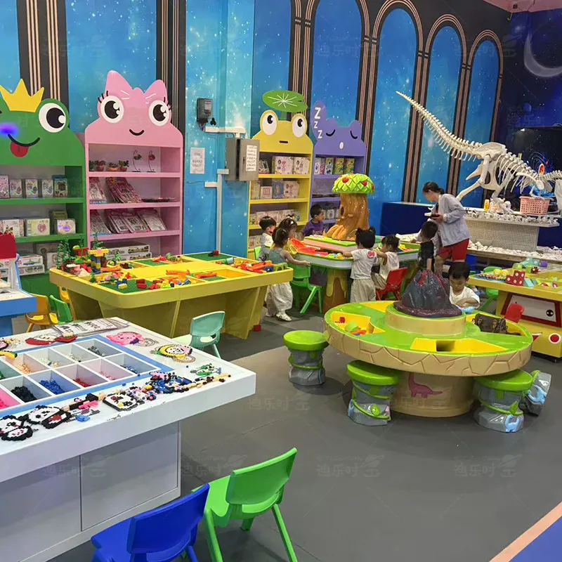 Indoor amusement park children's puzzle handmade board game, building blocks, clay, colored sand toys