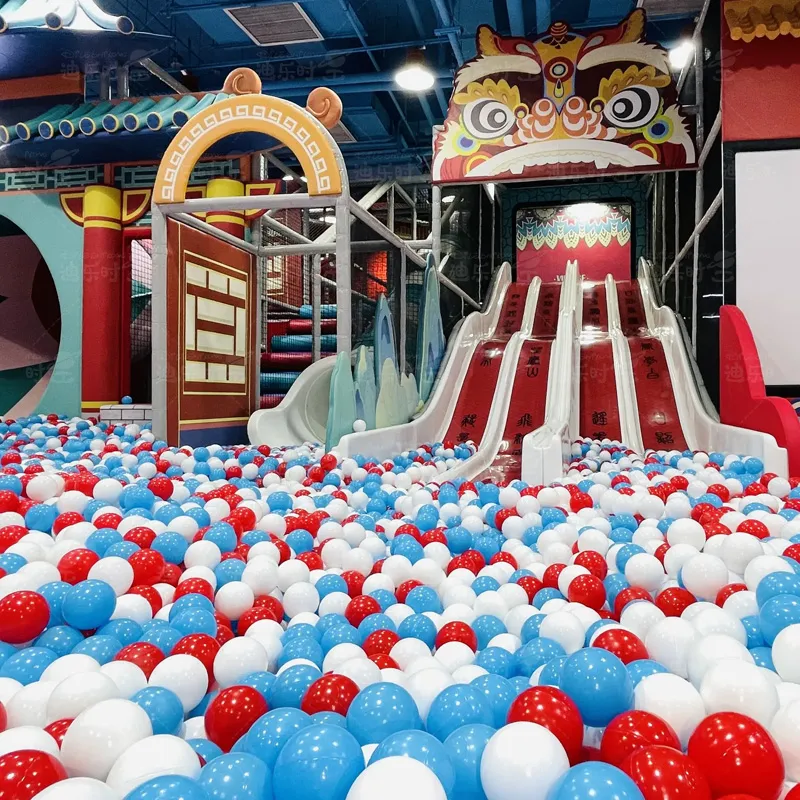 Traditional cultural elements of indoor children's playground, China-Chic style