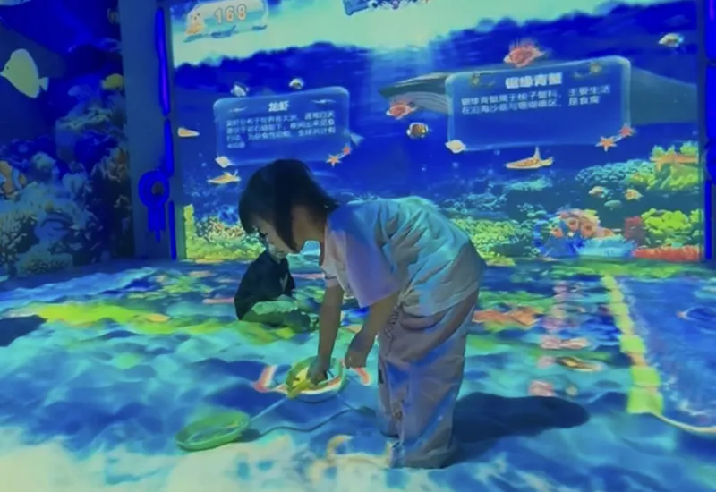 Projection sand pool