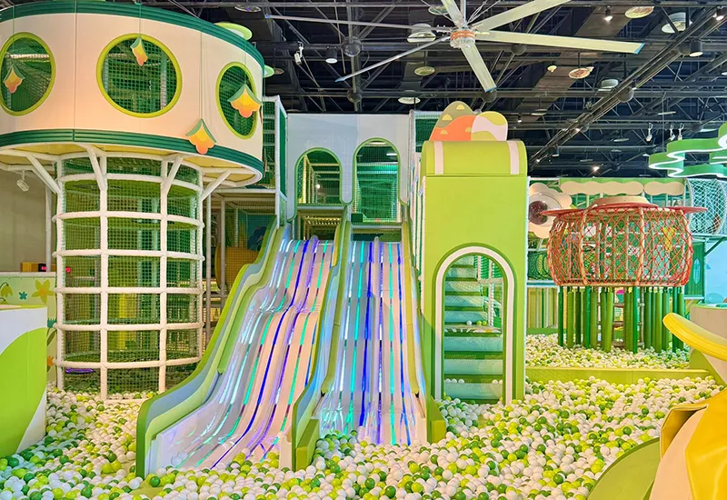 Flowing light slide