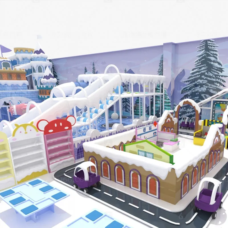 Ice and snow themed Naughty Castle