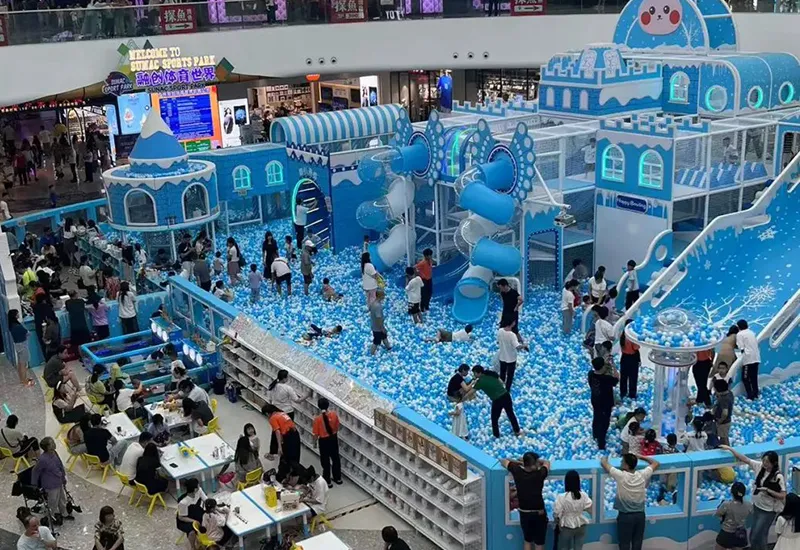 Ice and snow themed Naughty Castle