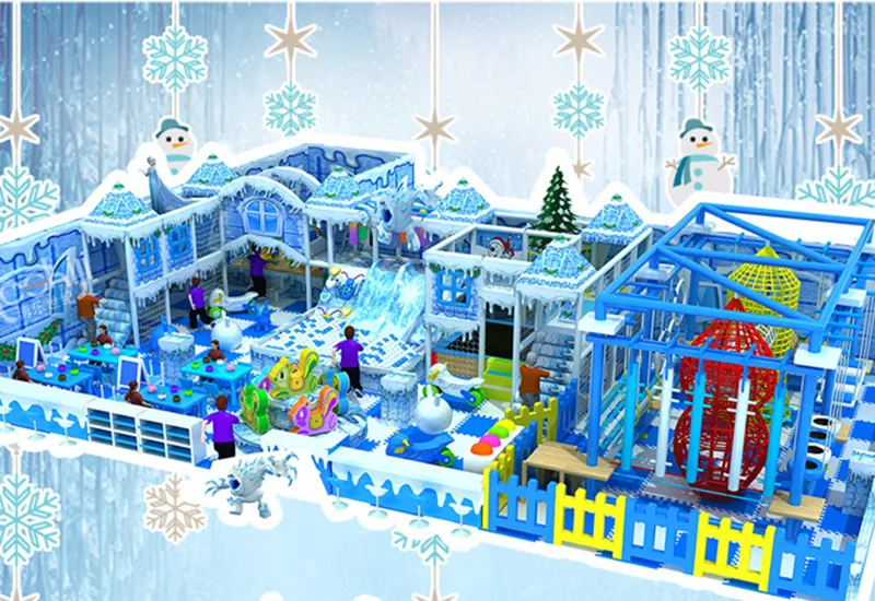 Ice and snow themed Naughty Castle
